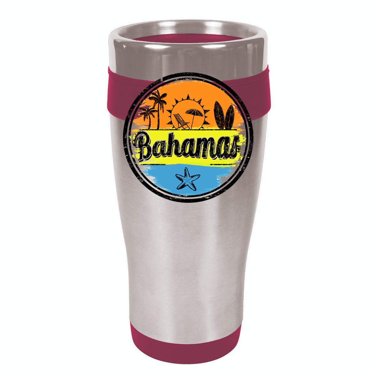 Bahamas Retro Circle Cooling Performance Long Sleeve Crew