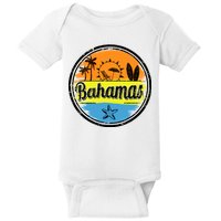 Bahamas Retro Circle Baby Bodysuit