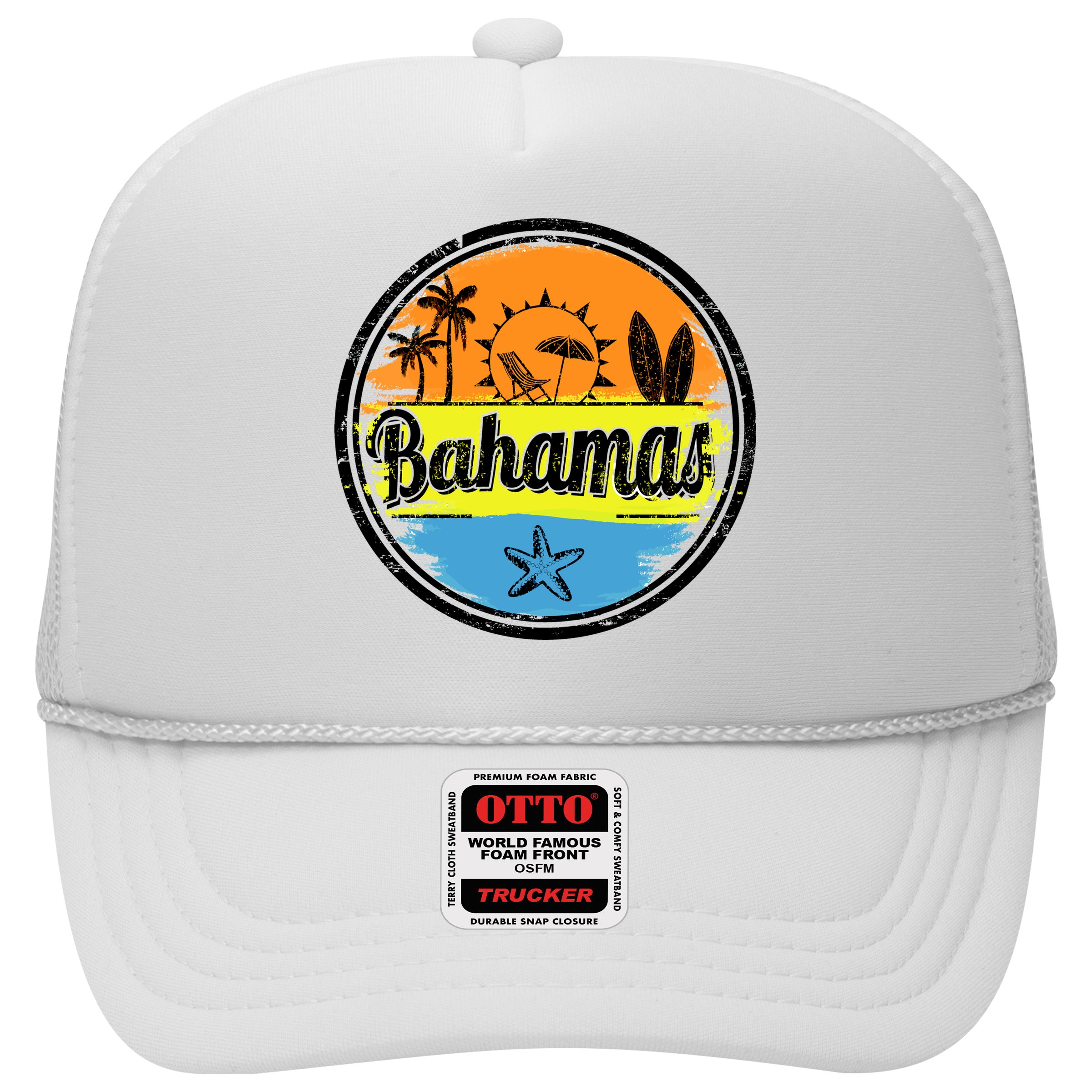 Bahamas Retro Circle Hat