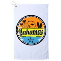 Bahamas Retro Circle Golf Towel