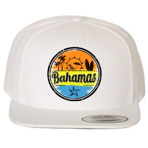 Bahamas Retro Circle Wool Snapback Cap