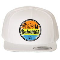 Bahamas Retro Circle Wool Snapback Cap