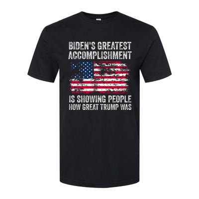 BidenS Accomplishment Is Showing People How Great Trump Was Softstyle CVC T-Shirt