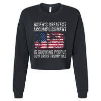 BidenS Accomplishment Is Showing People How Great Trump Was Cropped Pullover Crew