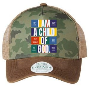 Bible Affirmations I'm a child of God Christian Faith Legacy Tie Dye Trucker Hat