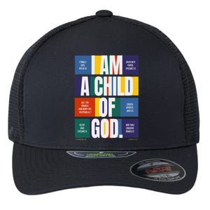 Bible Affirmations I'm a child of God Christian Faith Flexfit Unipanel Trucker Cap