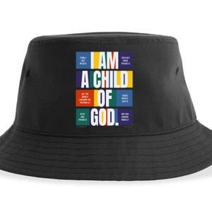 Bible Affirmations I'm a child of God Christian Faith Sustainable Bucket Hat