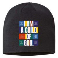 Bible Affirmations I'm a child of God Christian Faith Sustainable Beanie