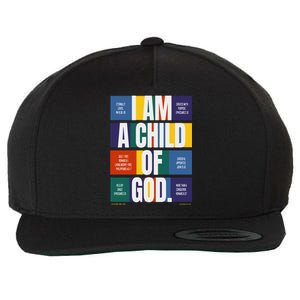 Bible Affirmations I'm a child of God Christian Faith Wool Snapback Cap