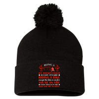 Being A Ice Hockey Coach Is Easy Pom Pom 12in Knit Beanie