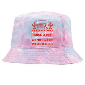 Being A Ice Hockey Coach Is Easy Tie-Dyed Bucket Hat