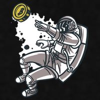 Bitcoin Astronaut In Space Ladies PosiCharge Tri-Blend Wicking Tank