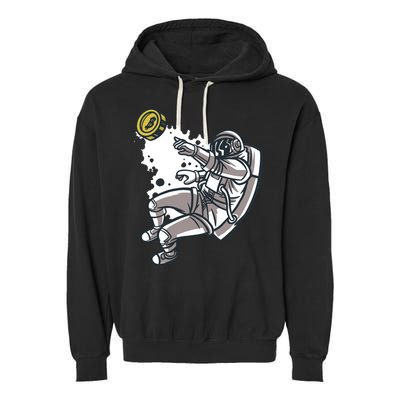 Bitcoin Astronaut In Space Garment-Dyed Fleece Hoodie