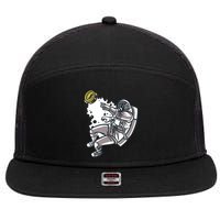 Bitcoin Astronaut In Space 7 Panel Mesh Trucker Snapback Hat