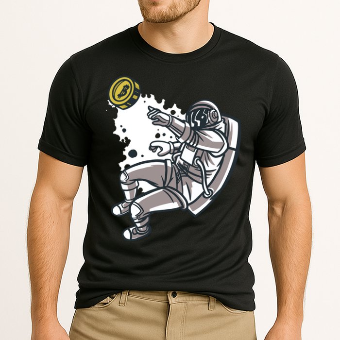 Bitcoin Astronaut In Space Performance Shirt