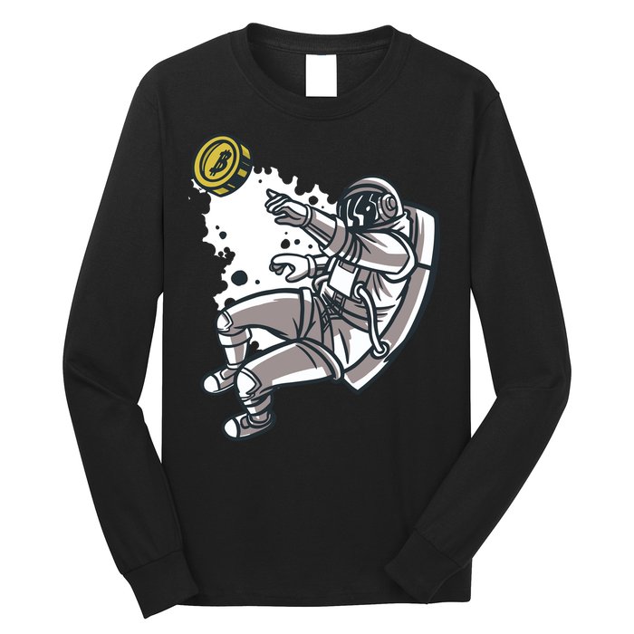 Bitcoin Astronaut In Space Long Sleeve Shirt