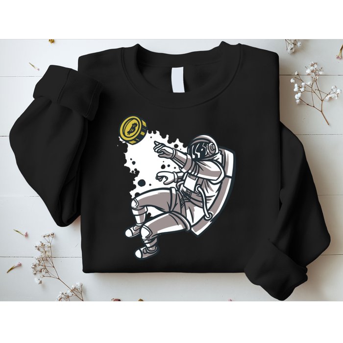 Bitcoin Astronaut In Space Sweatshirt