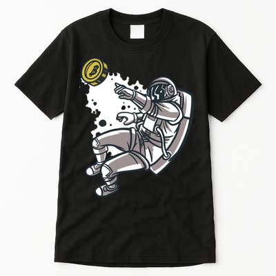 Bitcoin Astronaut In Space Tall T-Shirt