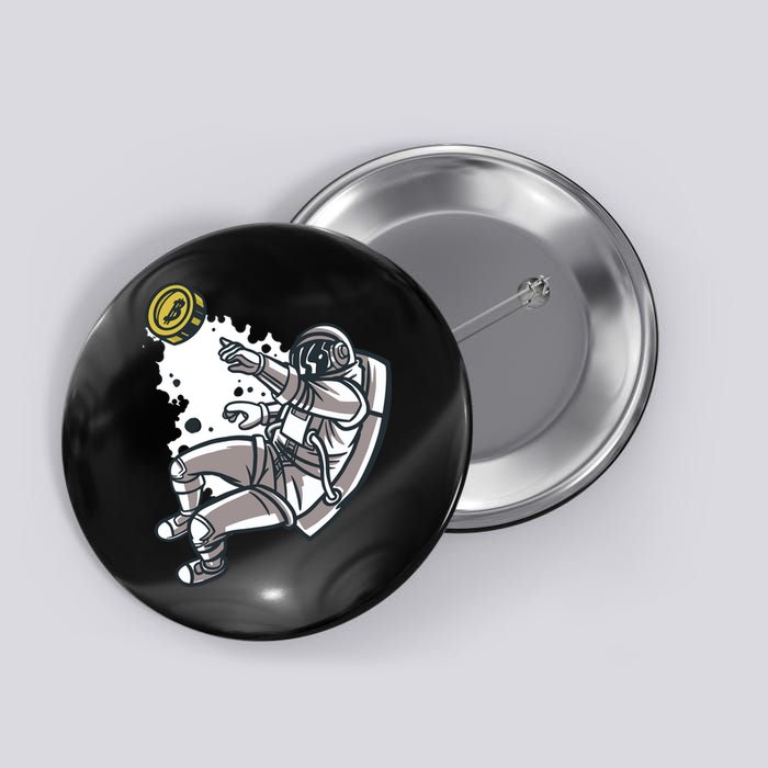 Bitcoin Astronaut In Space Button