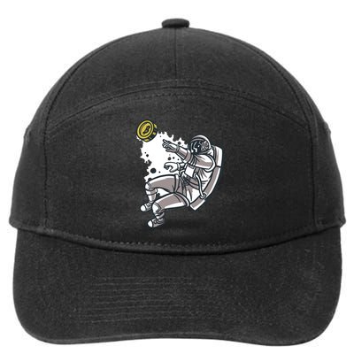 Bitcoin Astronaut In Space 7-Panel Snapback Hat