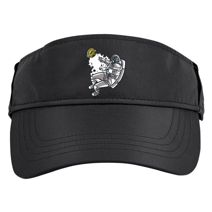 Bitcoin Astronaut In Space Adult Drive Performance Visor