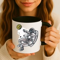 Bitcoin Astronaut In Space Mug