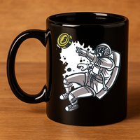 Bitcoin Astronaut In Space 11oz C Handle Ceramic Mug