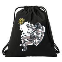 Bitcoin Astronaut In Space Drawstring Bag