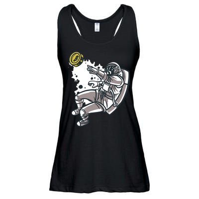 Bitcoin Astronaut In Space Ladies Essential Flowy Tank