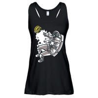 Bitcoin Astronaut In Space Ladies Essential Flowy Tank