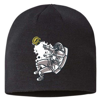 Bitcoin Astronaut In Space Sustainable Beanie