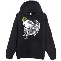 Bitcoin Astronaut In Space Premium Pullover Hoodie