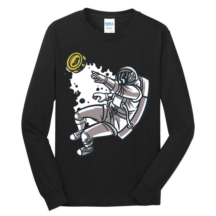 Bitcoin Astronaut In Space Tall Long Sleeve T-Shirt