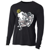 Bitcoin Astronaut In Space Cooling Performance Long Sleeve Crew