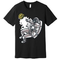Bitcoin Astronaut In Space Premium T-Shirt