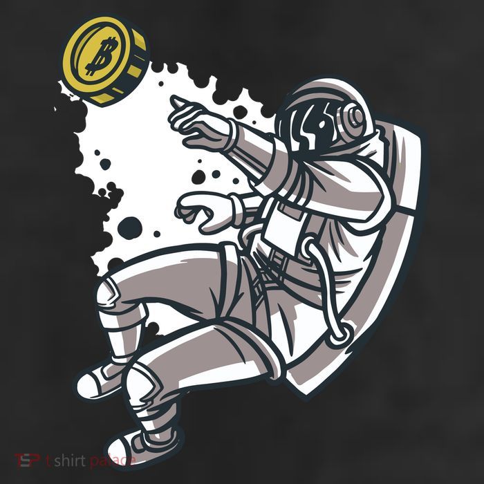 Bitcoin Astronaut In Space 25L Jumbo Tote