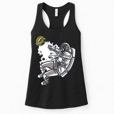 Bitcoin Astronaut In Space Womens Tank Top