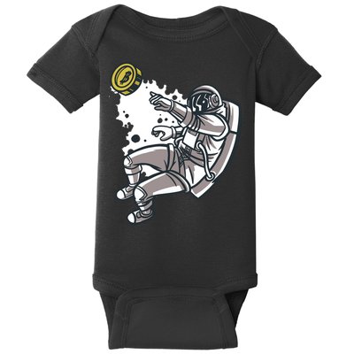 Bitcoin Astronaut In Space Baby Bodysuit