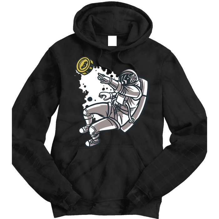 Bitcoin Astronaut In Space Tie Dye Hoodie