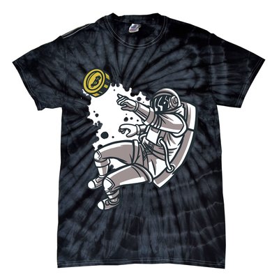Bitcoin Astronaut In Space Tie-Dye T-Shirt