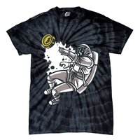 Bitcoin Astronaut In Space Tie-Dye T-Shirt