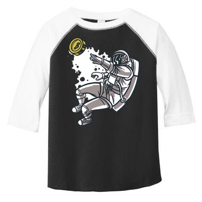 Bitcoin Astronaut In Space Toddler Fine Jersey T-Shirt