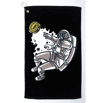 Bitcoin Astronaut In Space Golf Towel