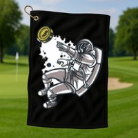Bitcoin Astronaut In Space Golf Towel