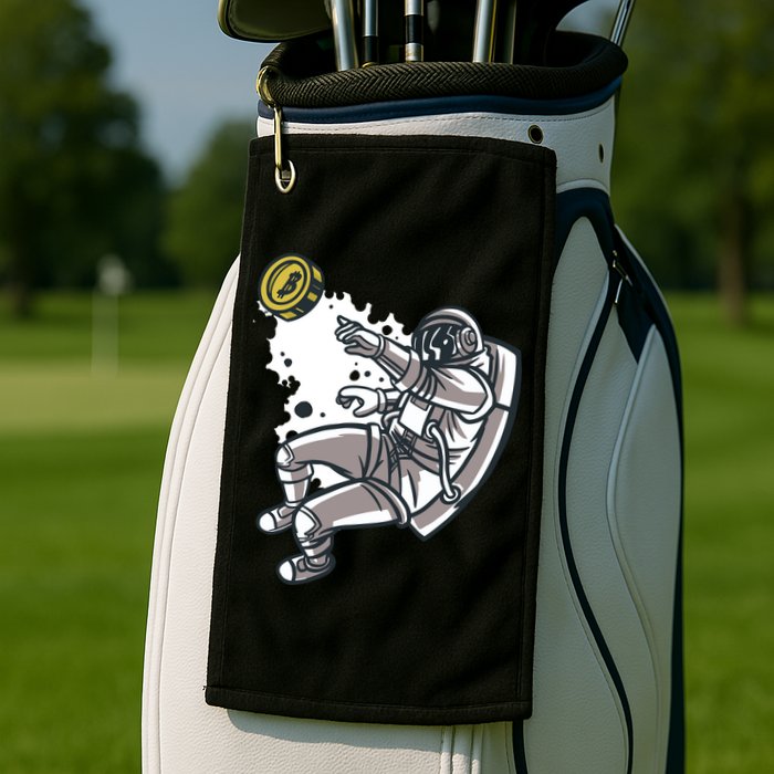 Bitcoin Astronaut In Space Golf Towel