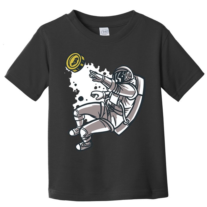 Bitcoin Astronaut In Space Toddler T-Shirt