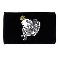 Bitcoin Astronaut In Space Microfiber Hand Towel