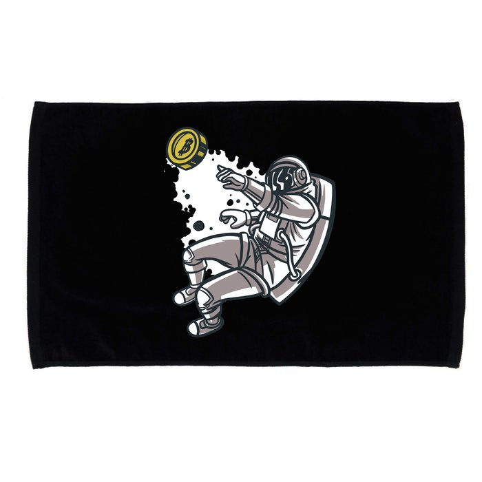Bitcoin Astronaut In Space Microfiber Hand Towel