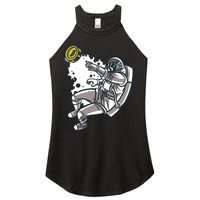 Bitcoin Astronaut In Space Women's Perfect Tri Rocker Tank