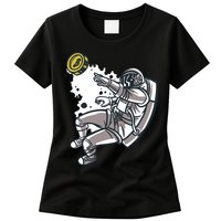 Bitcoin Astronaut In Space Womens T-Shirt